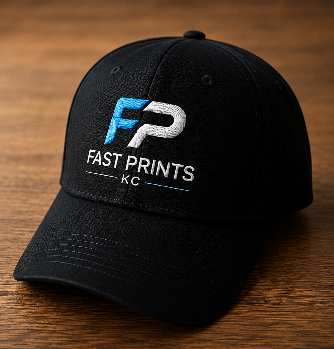 Custom embroidered and printed caps