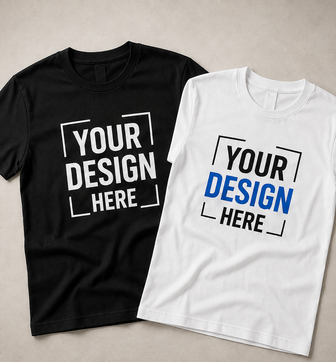 Custom printed T-shirts